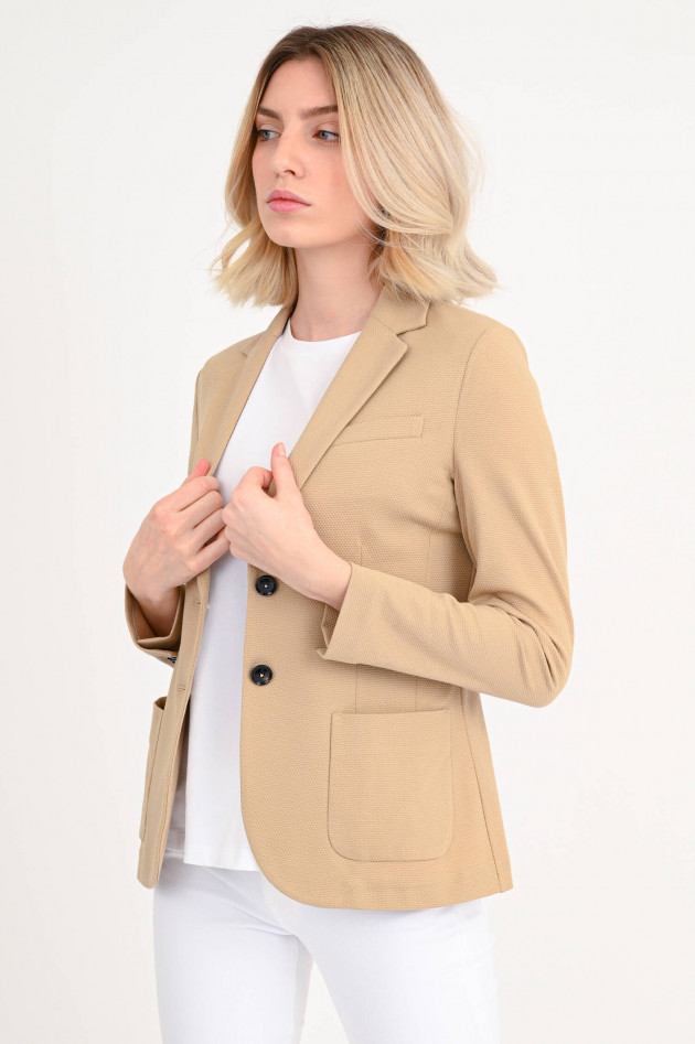 Circolo 1901 Taillierter Oxford Blazer in Beige