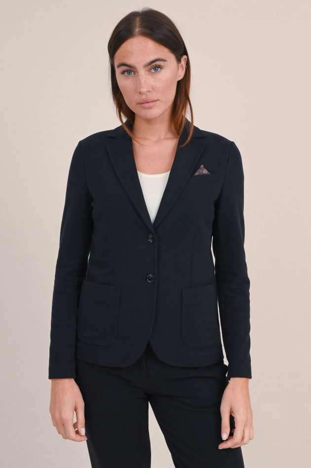 Circolo 1901 Einreihiger Jersey Blazer in Schwarz