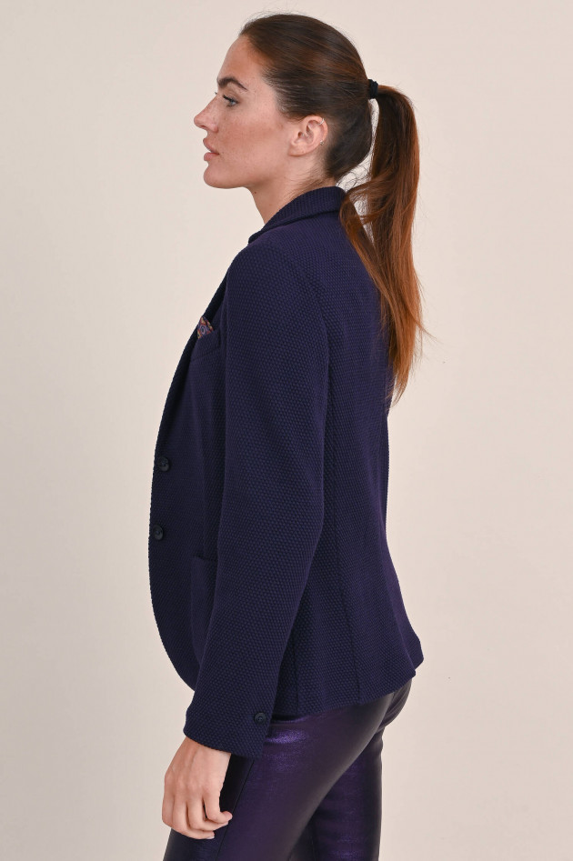 Circolo 1901 Einreihiger Blazer mit Struktur in Violett