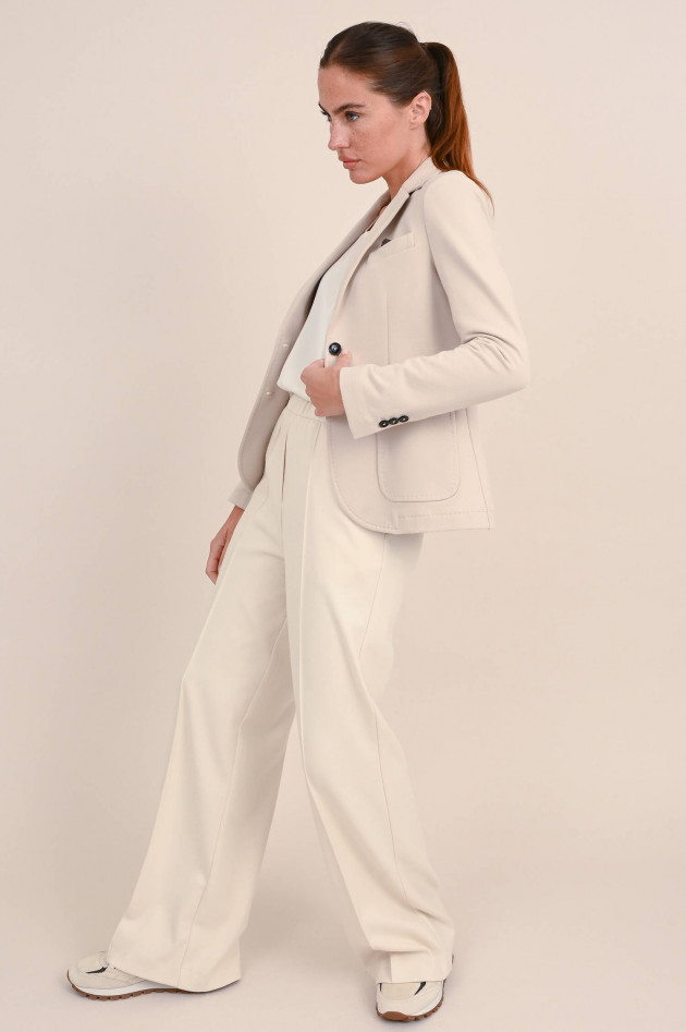 Circolo 1901 Einreihiger Jersey Blazer in Creme