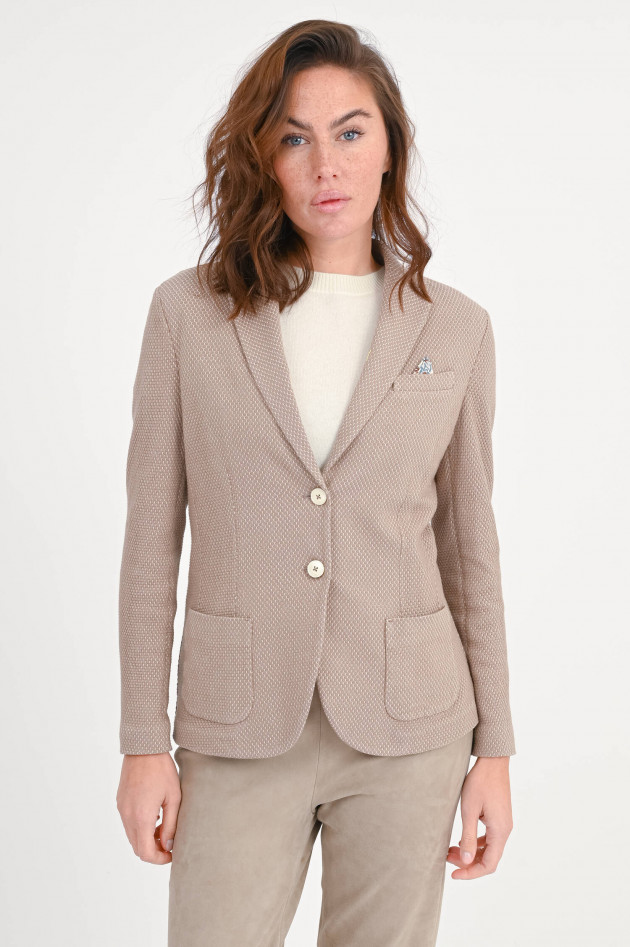 Circolo 1901 Taillierter Blazer mit Struktur in Beige