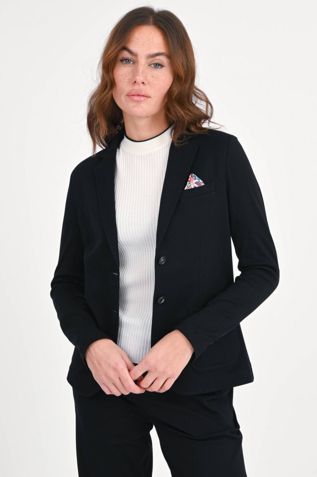 Circolo 1901 Einreihiger Jersey-Blazer in Schwarz