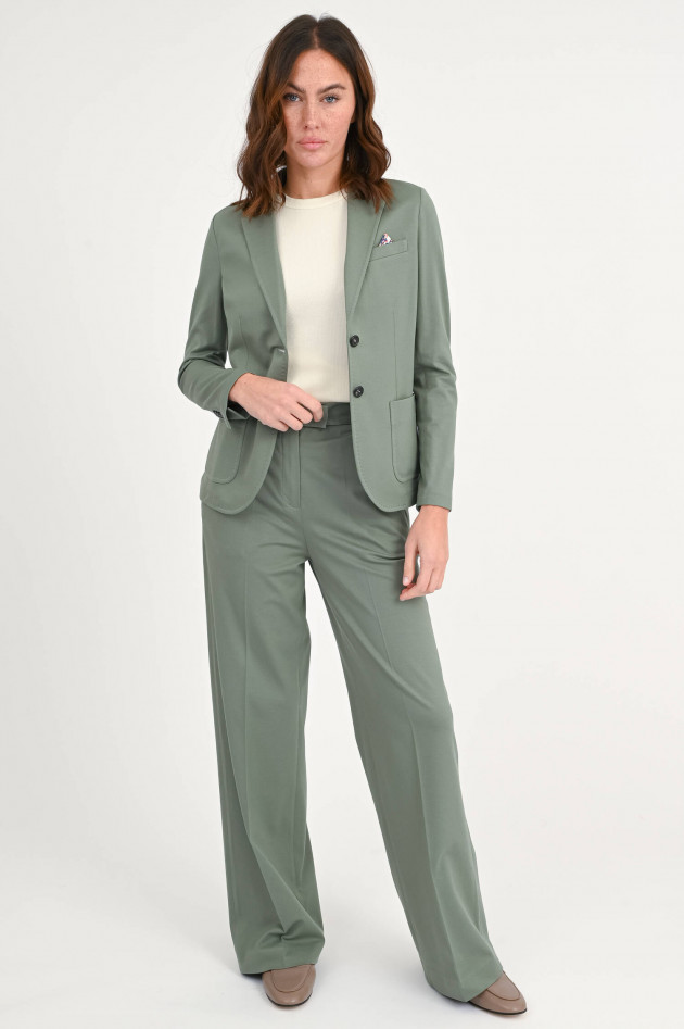 Circolo 1901 Einreihiger Jersey-Blazer in Salbeigrün