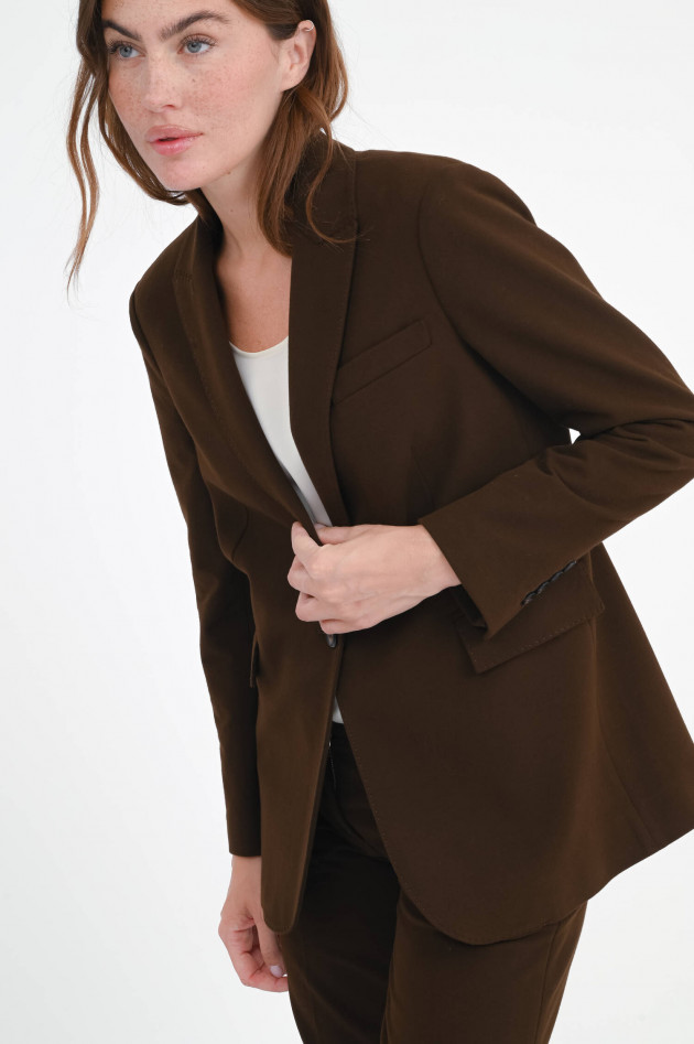 Circolo 1901 Blazer aus Baumwoll-Mix in Chocolate