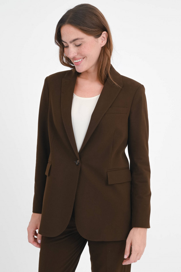 Circolo 1901 Blazer aus Baumwoll-Mix in Chocolate