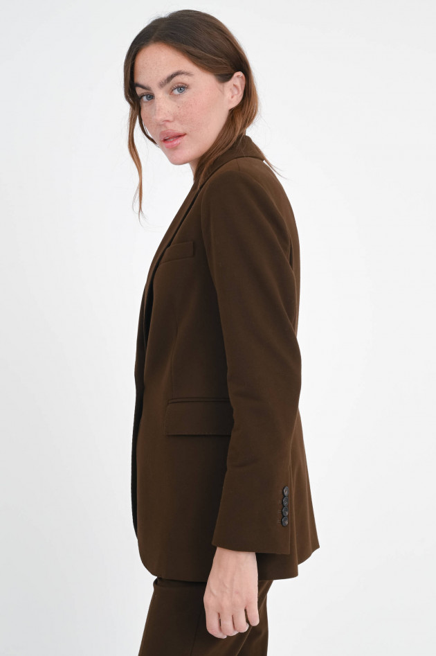 Circolo 1901 Blazer aus Baumwoll-Mix in Chocolate