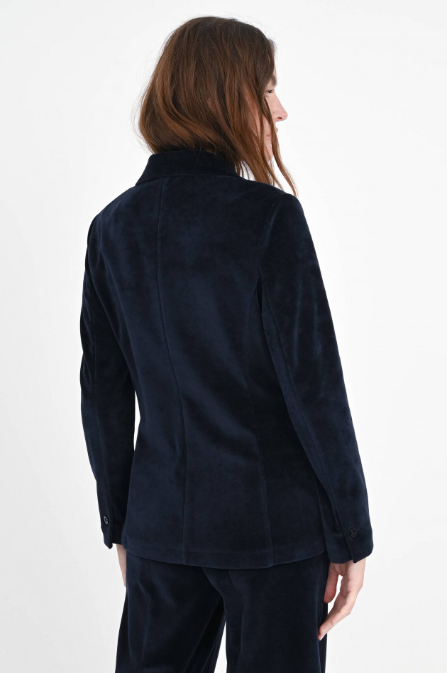 Circolo 1901  Taillierter Blazer aus Samt in Navy