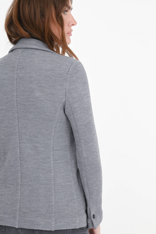 Circolo 1901 Woll-Blazer mit Struktur in Grey Melange