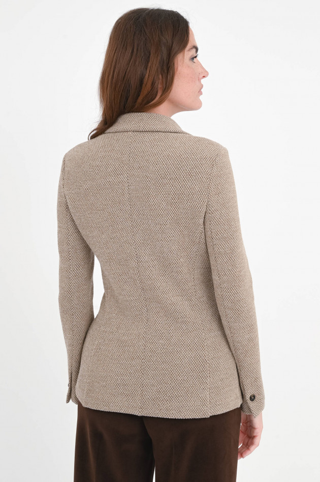 Circolo 1901 Woll-Blazer mit Struktur in Karamell