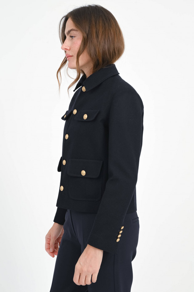 Circolo 1901 Jacke aus Baumwoll-Mix in Blue Navy