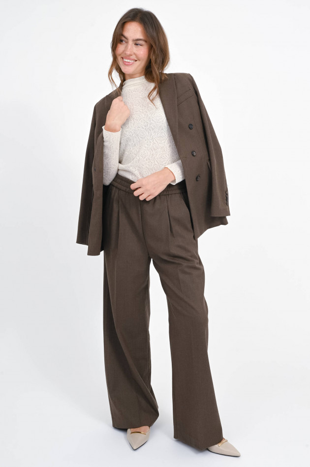 Circolo 1901 Doppelreihiger Blazer in Kaffee meliert