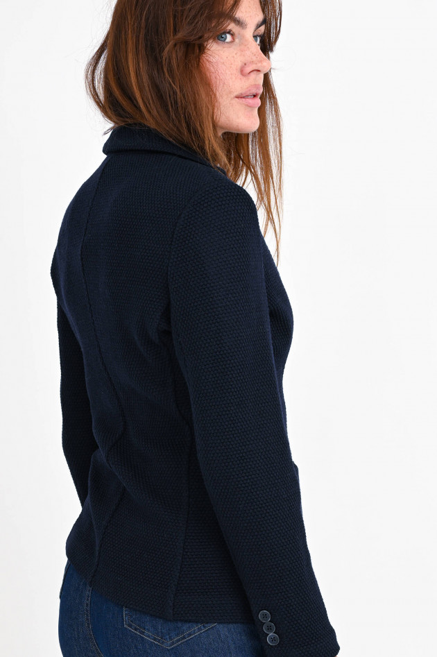 Circolo 1901 Strukturierter Blazer aus Wollmix in Navy