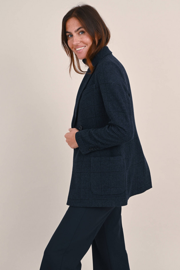 Circolo 1901 Doppelreihiger Blazer mit Karomuster in Navy