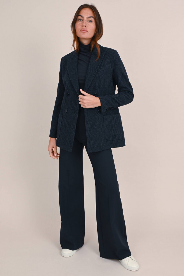 Circolo 1901 Doppelreihiger Blazer mit Karomuster in Navy