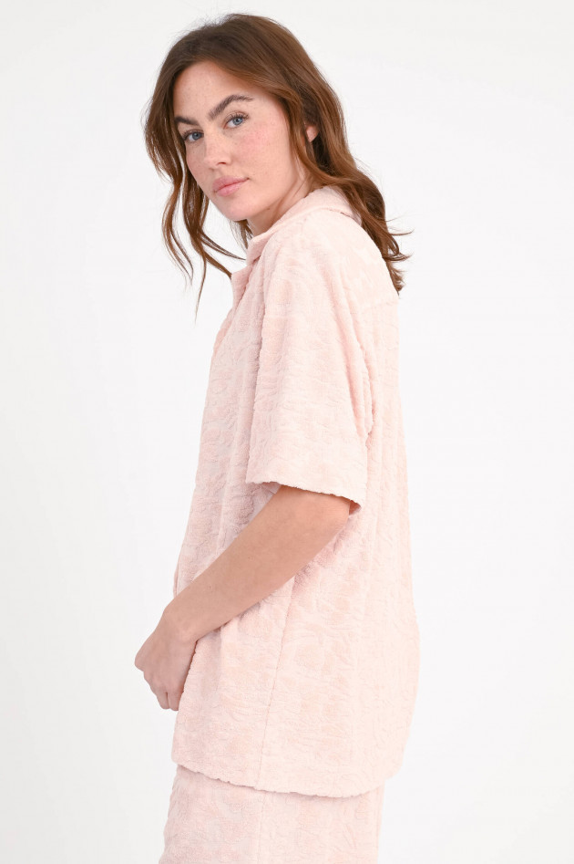 Circolo 1901 Frottee-Hemd mit Blumenmuster in Light Pink