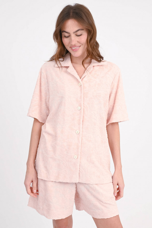Circolo 1901 Frottee-Hemd mit Blumenmuster in Light Pink