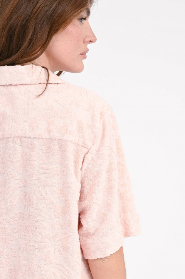 Circolo 1901 Frottee-Hemd mit Blumenmuster in Light Pink