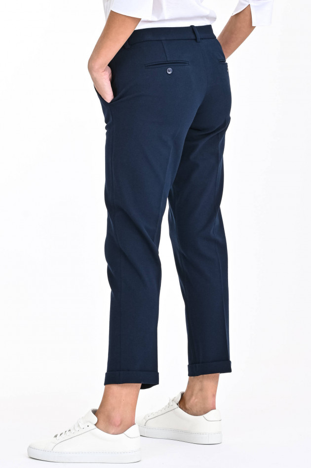 Circolo 1901 Jersey-Chino mit Piqué-Struktur in Navy