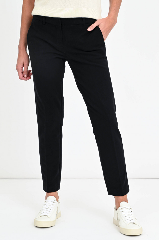 Circolo 1901 Cropped Jersey-Chino in Schwarz