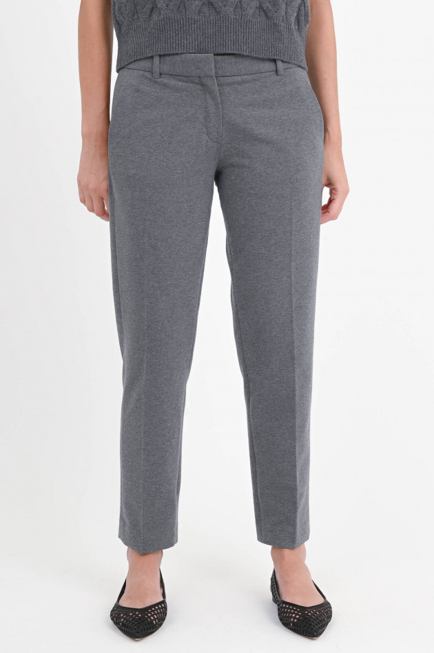 Circolo 1901 Schmale Hose aus Baumwoll-Mix in Light Gray