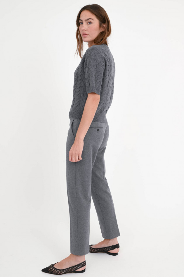 Circolo 1901 Schmale Hose aus Baumwoll-Mix in Light Gray