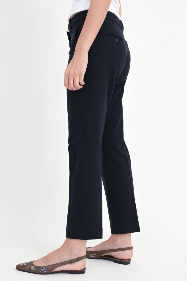Circolo 1901 Schmale Hose aus Baumwoll-Mix in Navy