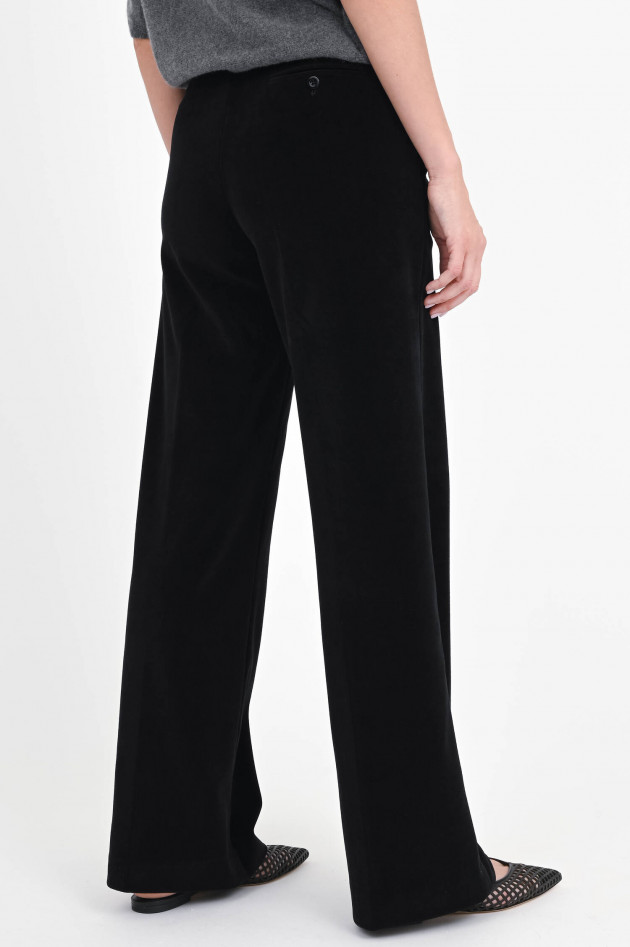 Circolo 1901 Samt-Hose in Schwarz