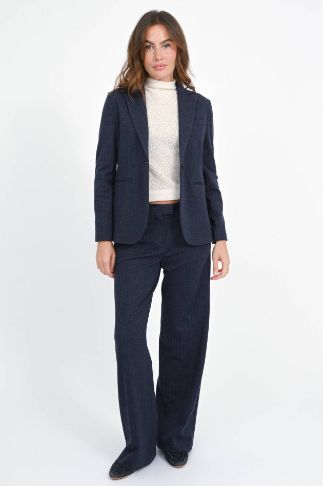 Circolo 1901 Nadelstreif-Hose in Blue Navy