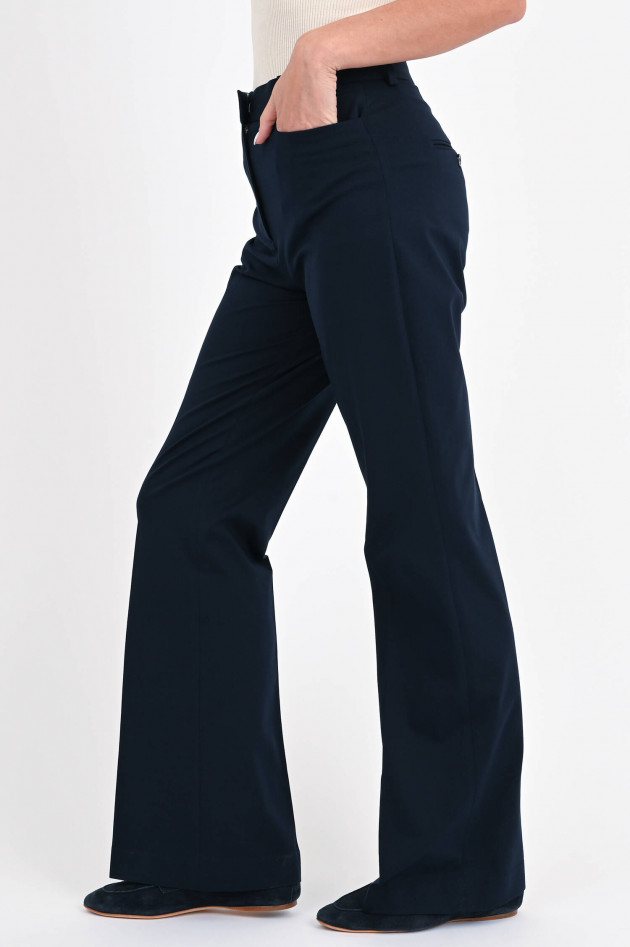 Circolo 1901 Flared Hose aus Jersey in Navy