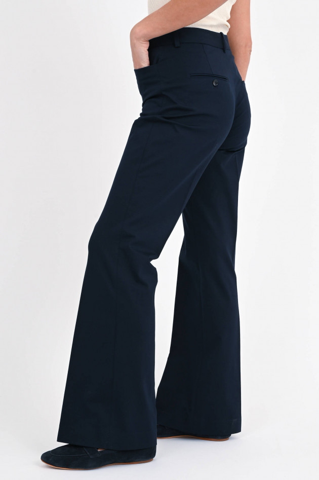 Circolo 1901 Flared Hose aus Jersey in Navy