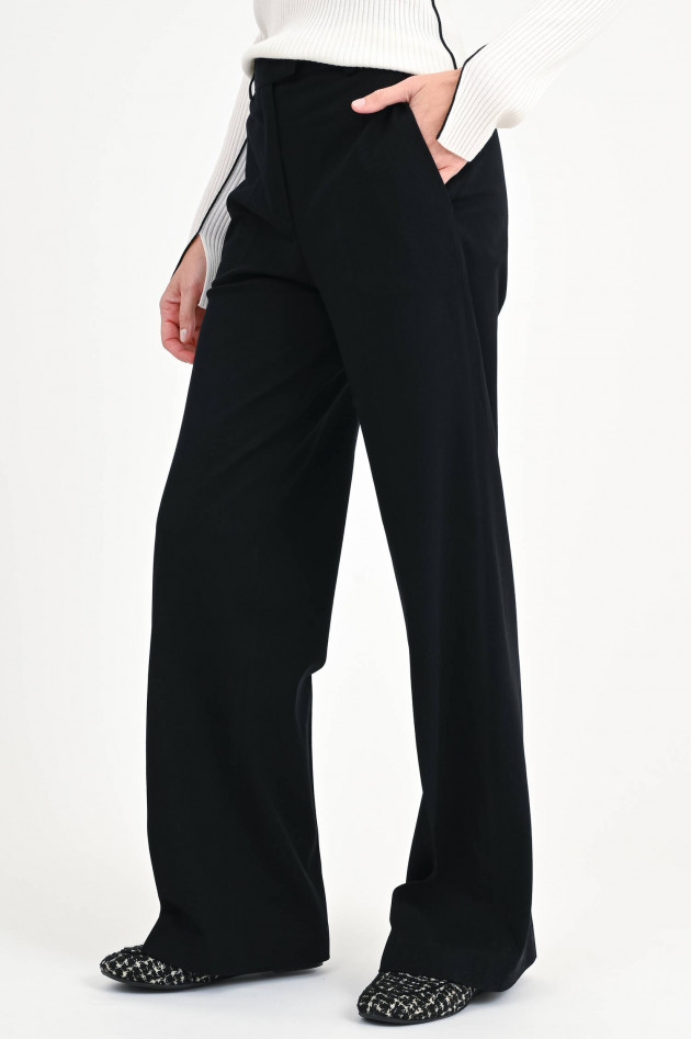 Circolo 1901 Wide-Leg Hose in Schwarz