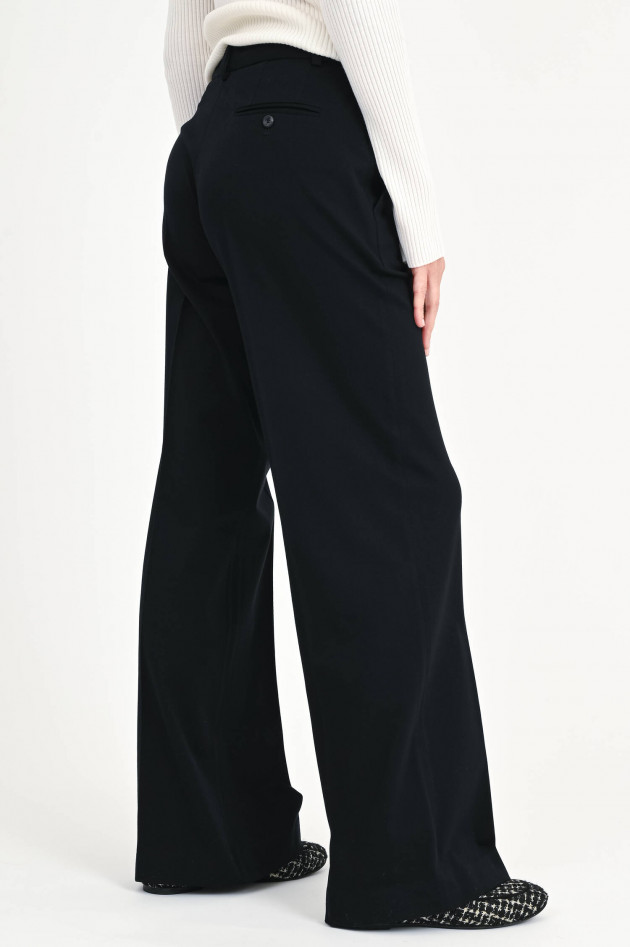 Circolo 1901 Wide-Leg Hose in Schwarz