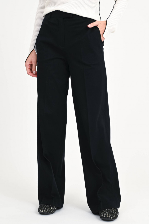 Circolo 1901 Wide-Leg Hose in Schwarz