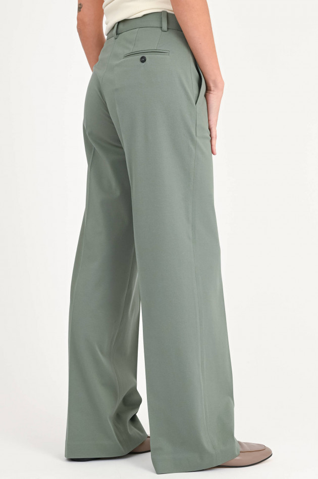 Circolo 1901 Wide-Leg Hose in Salbeigrün