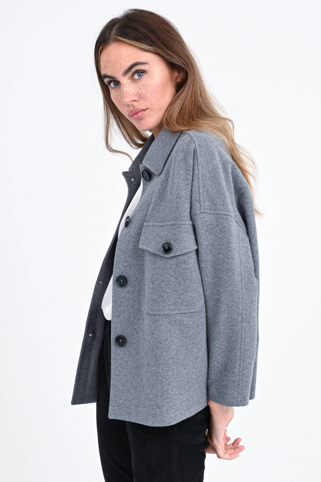 Circolo 1901 Oversized Jersey-Jacke in Grau