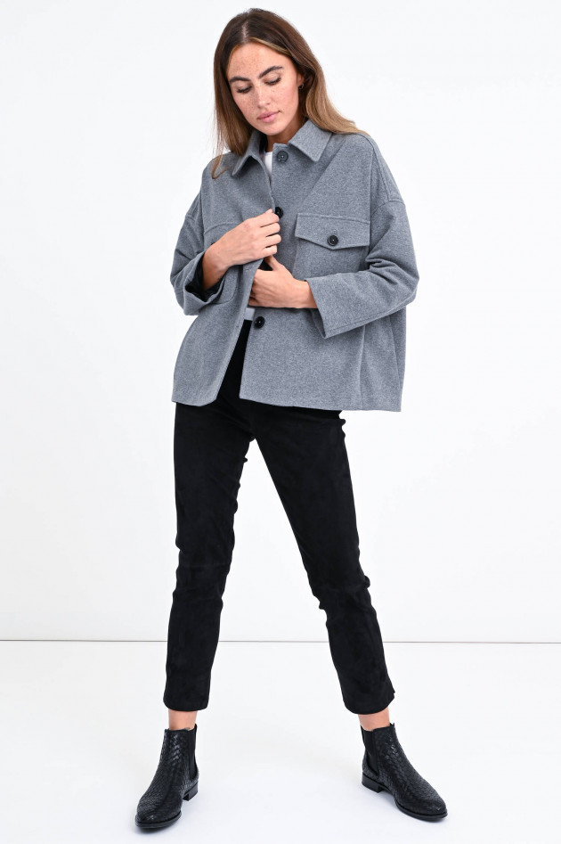 Circolo 1901 Oversized Jersey-Jacke in Grau