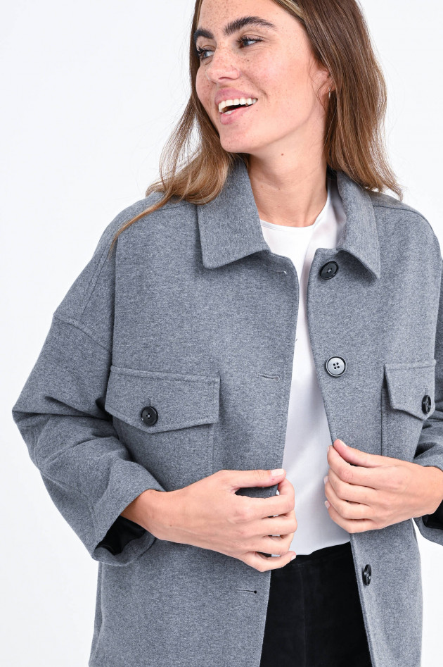 Circolo 1901 Oversized Jersey-Jacke in Grau