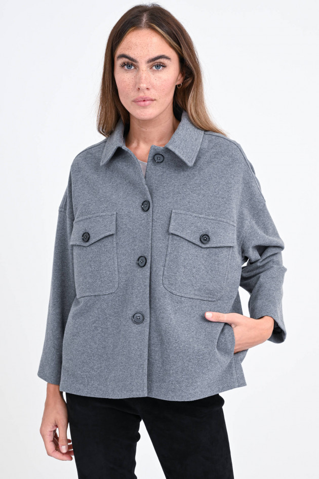 Circolo 1901 Oversized Jersey-Jacke in Grau