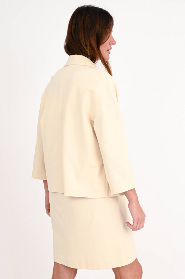 Circolo 1901 Loose Fit Jersey Jacke in Beige