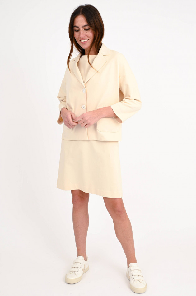 Circolo 1901 Loose Fit Jersey Jacke in Beige