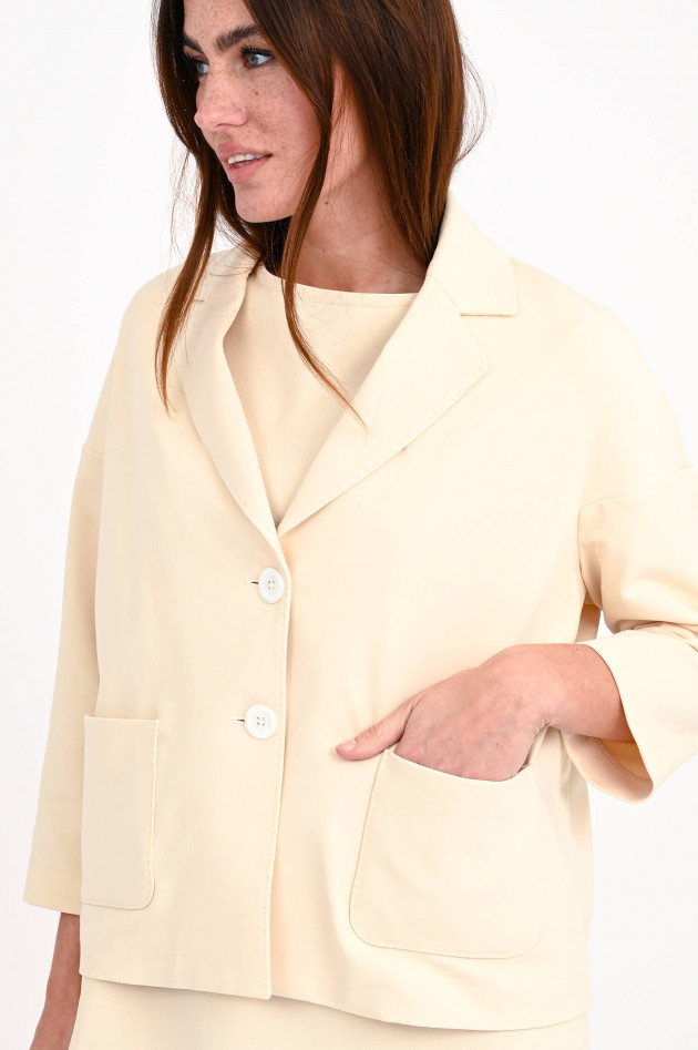 Circolo 1901 Loose Fit Jersey Jacke in Beige