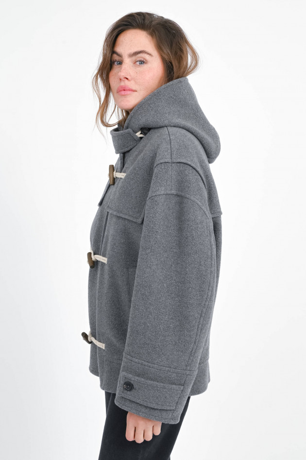 Circolo 1901 Kurzmantel mit Duffelcoat-Knöpfen in Greystone