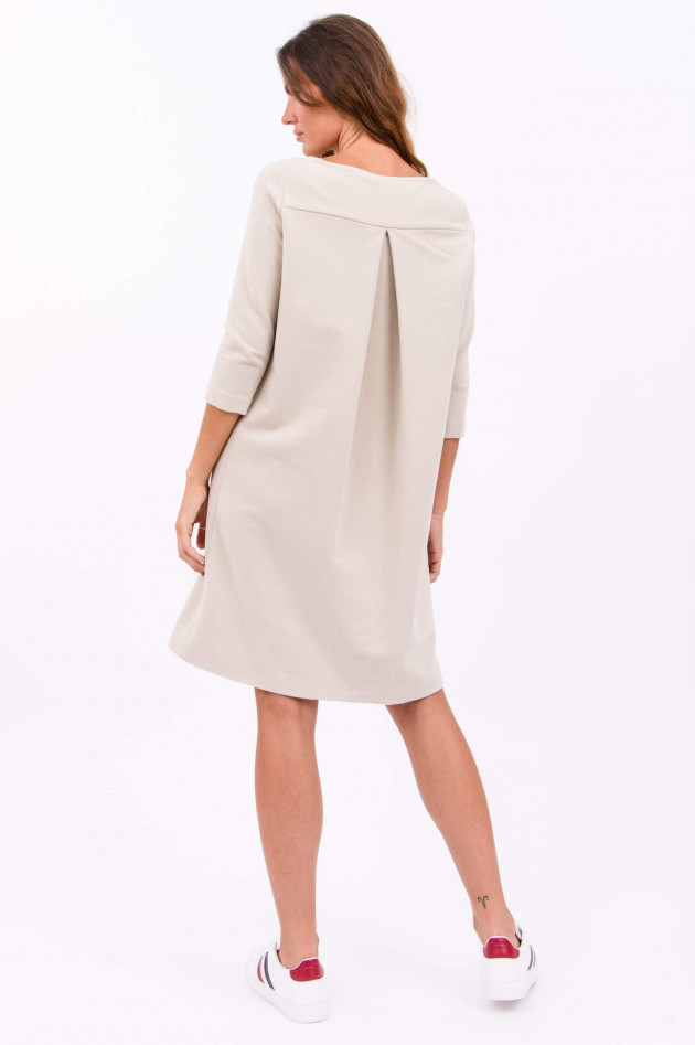 Circolo 1901 Jersey-Kleid mit Kellerfalte in Hellbeige