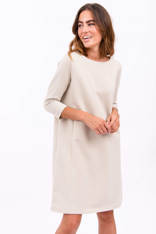 Circolo 1901 Jersey-Kleid mit Kellerfalte in Hellbeige