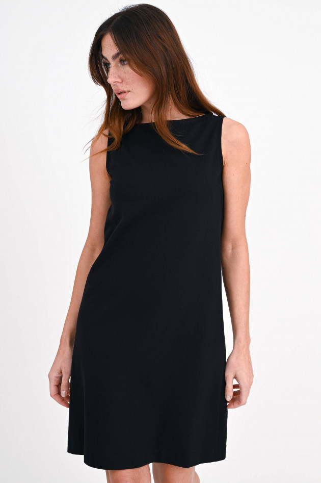 Circolo 1901 Ärmelloses Piqué Kleid in Schwarz
