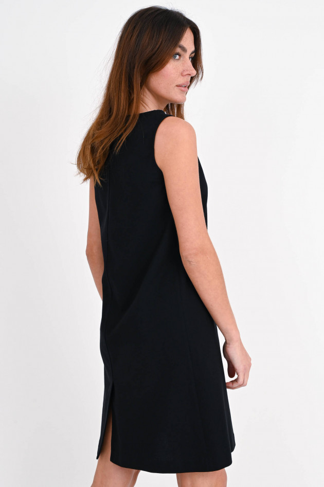Circolo 1901 Ärmelloses Piqué Kleid in Schwarz