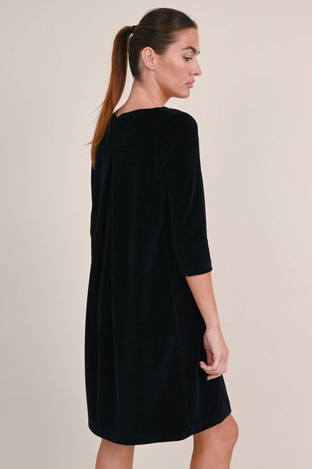 Circolo 1901 Samt Kleid aus Baumwollmix in Schwarz