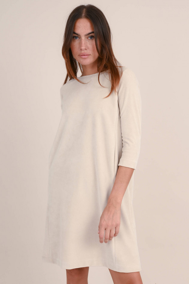 Circolo 1901 Samt Kleid aus Baumwollmix in Creme