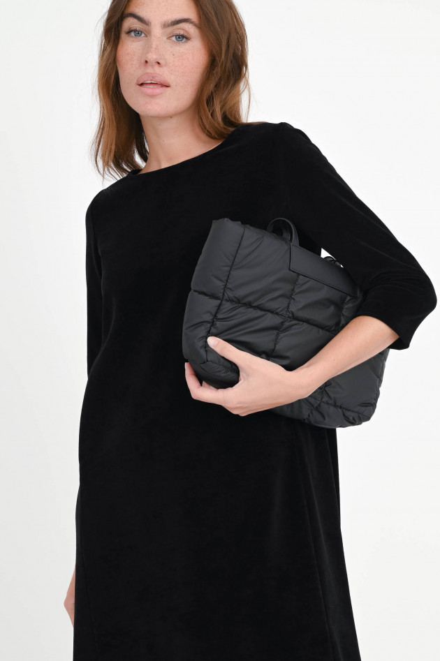 Circolo 1901 Samt-Kleid mit 3/4 Arm in Schwarz
