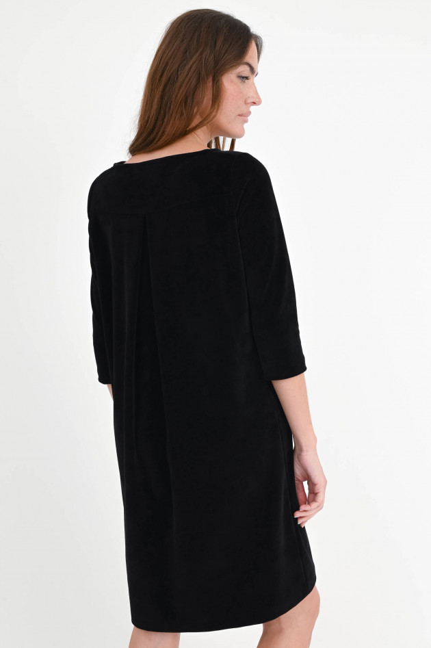 Circolo 1901 Samt-Kleid mit 3/4 Arm in Schwarz